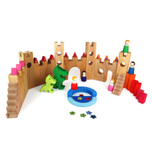 Load image into Gallery viewer, Knight&#39;s Wooden Castle - 10 pieces
