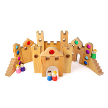 Load image into Gallery viewer, Knight&#39;s Wooden Castle - 10 pieces
