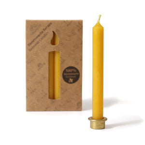 Amber Beeswax Candles (100%) 12 Pack