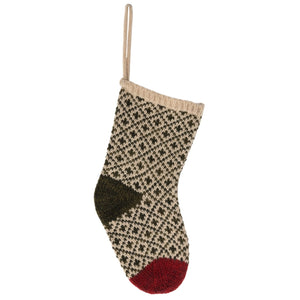 Christmas stocking - Winter green