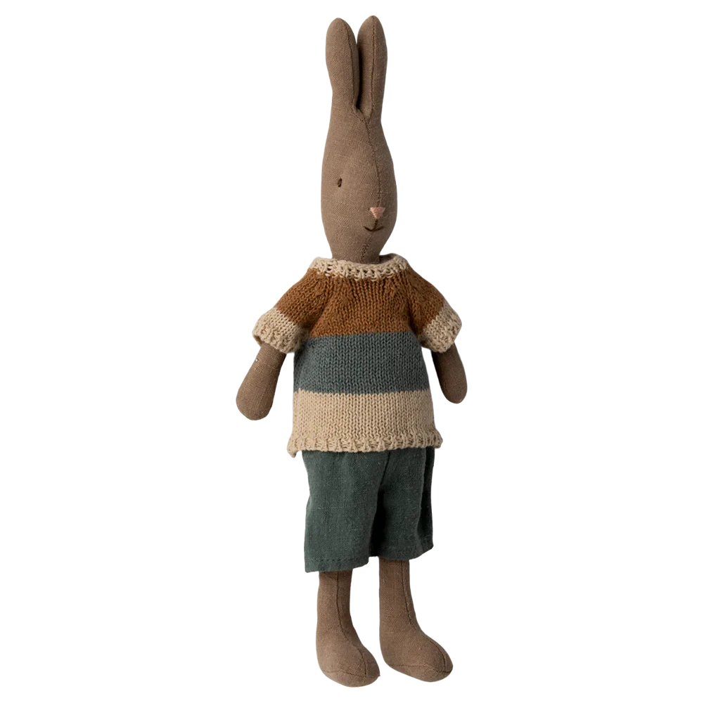 Rabbit size 2, Brown - Shirt and shorts