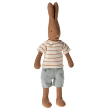 Load image into Gallery viewer, Rabbit size 1, Brown - Striped blouse and shorts
