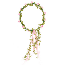 Load image into Gallery viewer, Hair wreath pink
