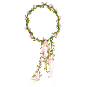 Hair wreath pink