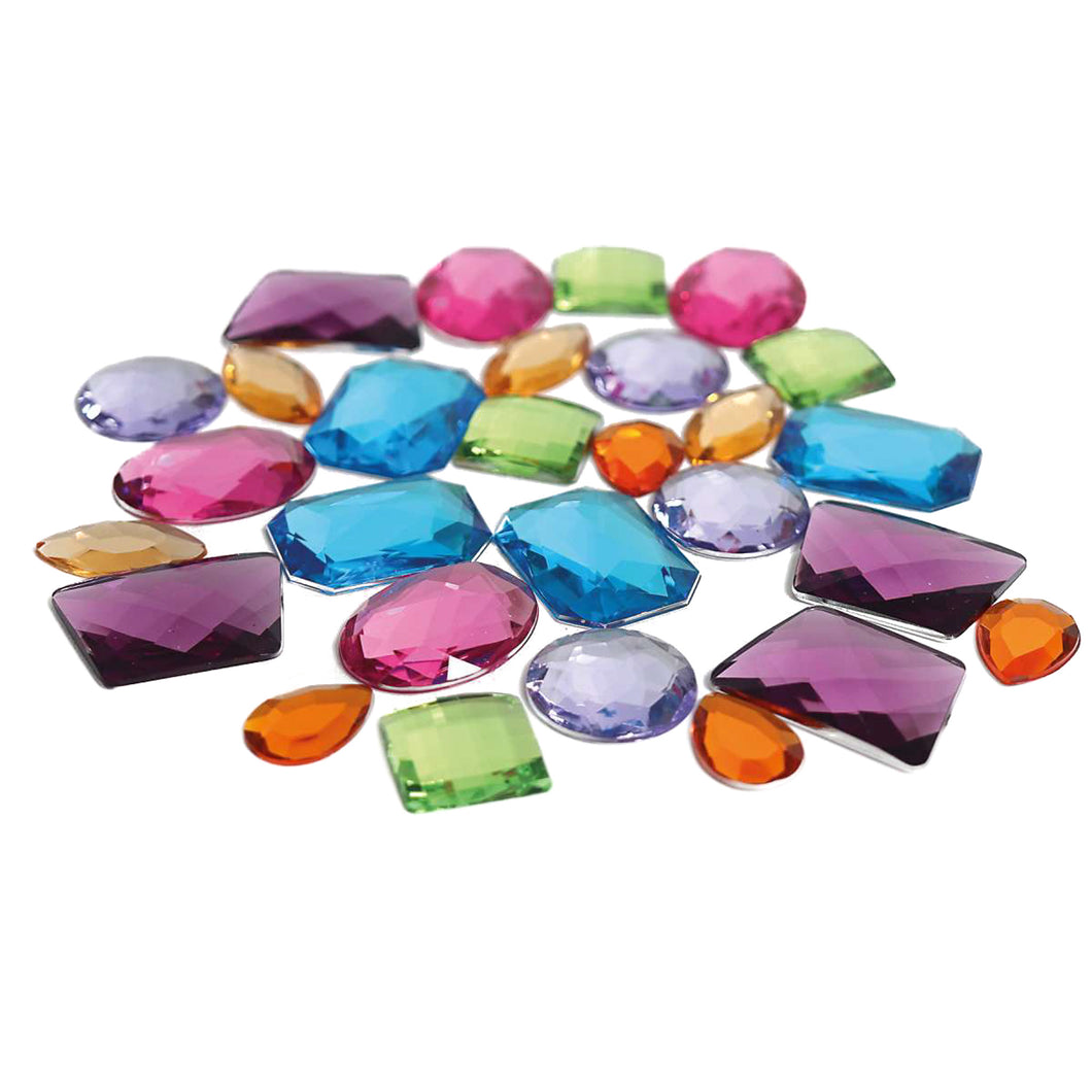 28 Giant Acrylic Glitter Stones