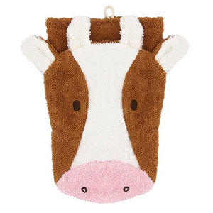 Cow organic washing puppet, small