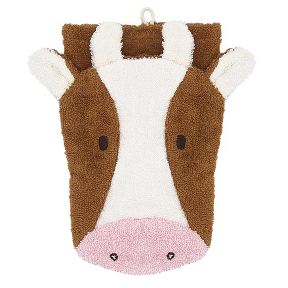 Cow organic washing puppet, small