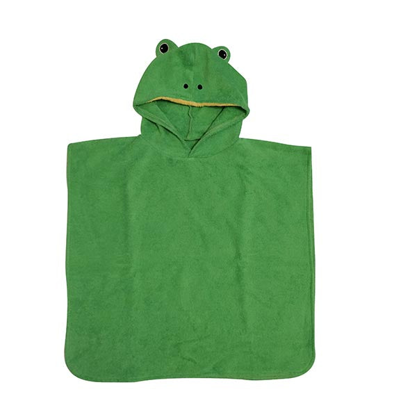 Frog poncho - organic cotton