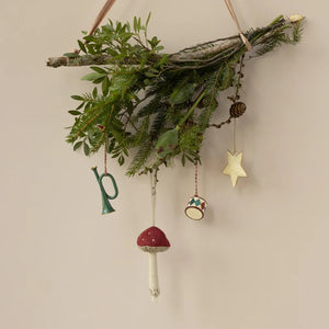 Mushroom ornament - Red