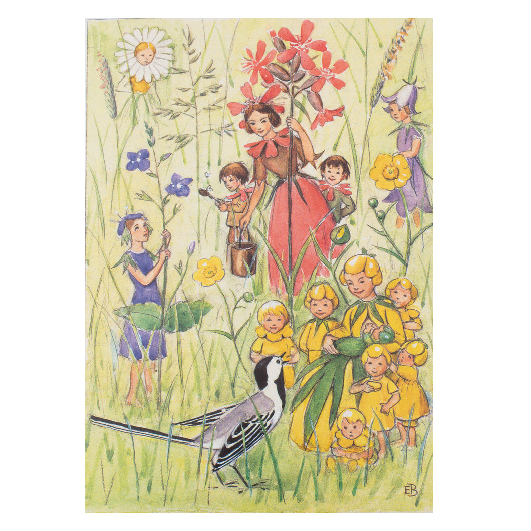 Flower Children postcard