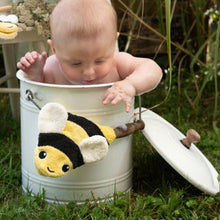 Load image into Gallery viewer, Bee organic washing puppet, small
